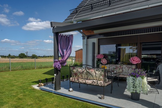 PERGOLA Tarasowa SOLID PRZYŚCIENNA